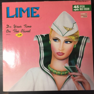 Lime - Do Your Time On The Planet (Remix) 12'' SINGLE (VG+/VG+) -synthpop-