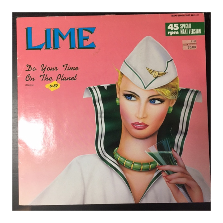 Lime - Do Your Time On The Planet (Remix) 12'' SINGLE (VG+/VG+) -synthpop-