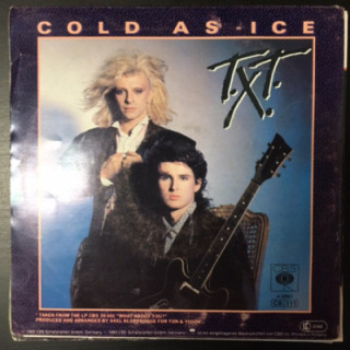 T.X.T. - Cold As Ice 7'' (VG+/VG) -synthpop-