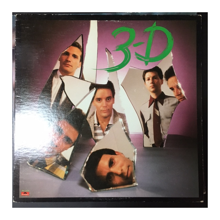 3-D - 3-D LP (VG+/VG+) -new wave-