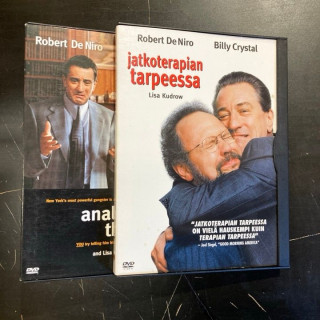 Terapian tarpeessa / Jatkoterapian tarpeessa 2DVD (VG+/VG+) -komedia-