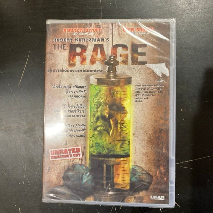 Rage (2007) DVD (avaamaton) -kauhu-