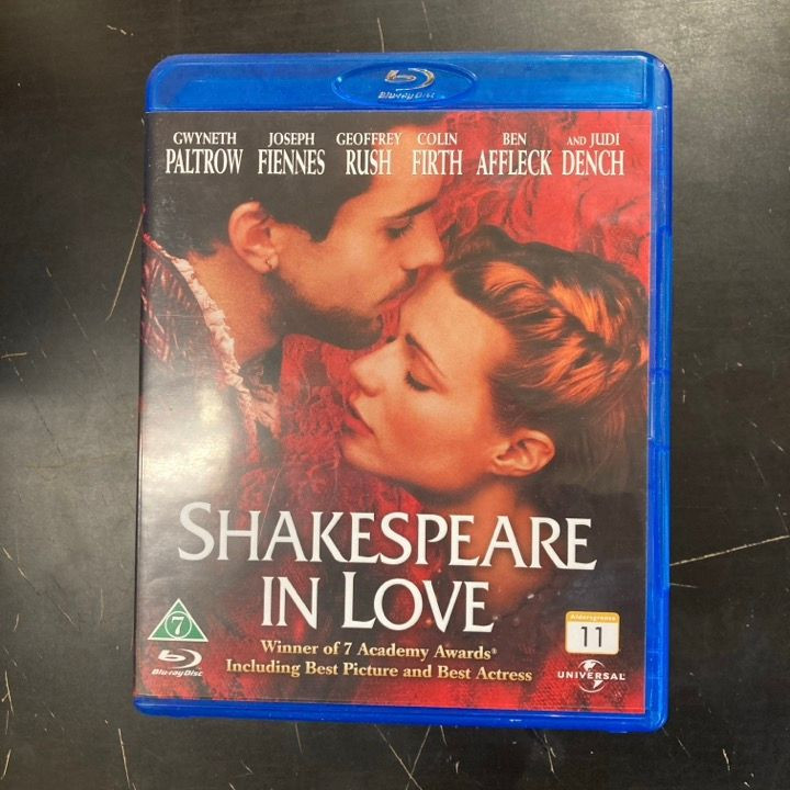 Rakastunut Shakespeare Blu-ray (M-/M-) -draama-