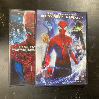 Amazing Spider-Man 1-2 2DVD (VG+-M-/M-) -toiminta/sci-fi-