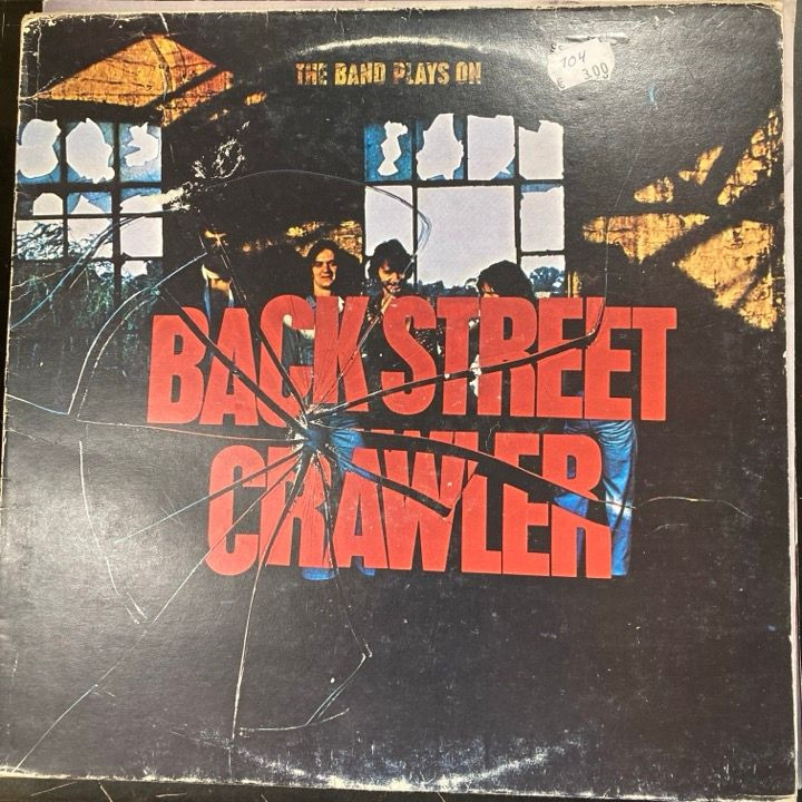 Back Street Crawler - The Band Plays On (UK/1975) LP (VG+/G) -hard rock-