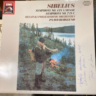 Sibelius - Symphony No.4 In A Minor / Symphony No.7 In C (UK/1984) LP (VG+-M-/VG) -klassinen-