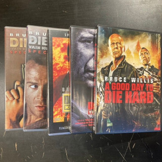 Die Hard 1-5 9DVD (VG+-M-/M-) -toiminta-