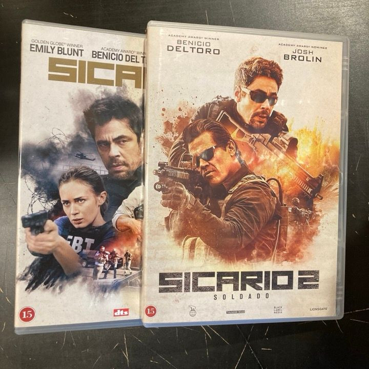 Sicario 1-2 2DVD (VG+/M-) -toiminta/jännitys-