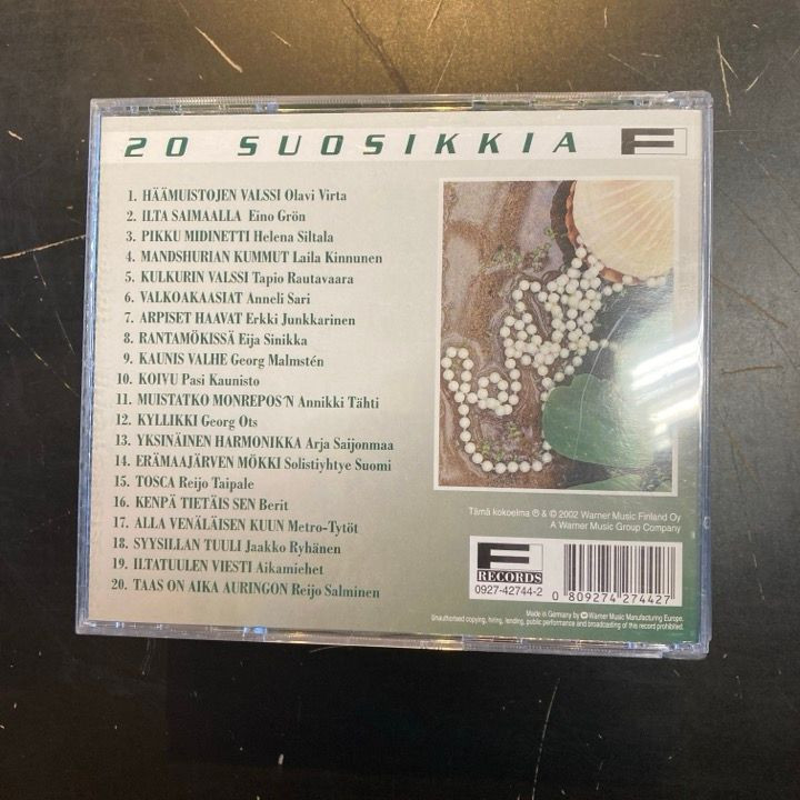 V/A - 20 suosikkia (Kauneimmat valssit 2) CD (VG/VG+)