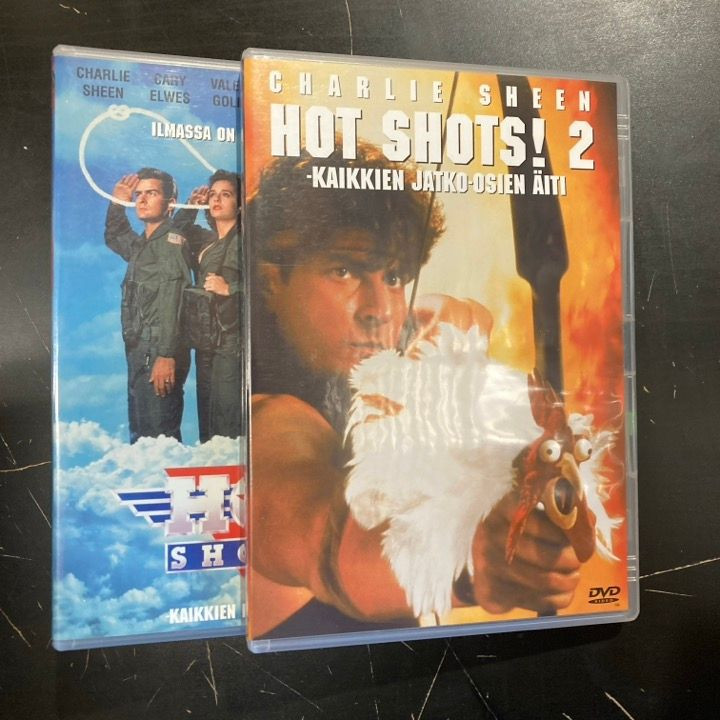 Hot Shots! 1-2 2DVD (VG/M-) -komedia-