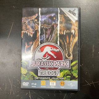 Jurassic Park trilogia 3DVD (VG+-M-/M-) -seikkailu-