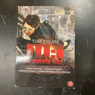 Mission Impossible - 4 Movie Set 4DVD (VG+/VG+) -toiminta-