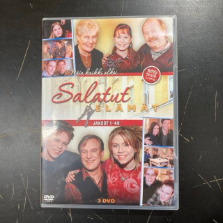 Salatut elämät - Jaksot 1-40 3DVD (VG+-M-/M-) -tv-sarja-