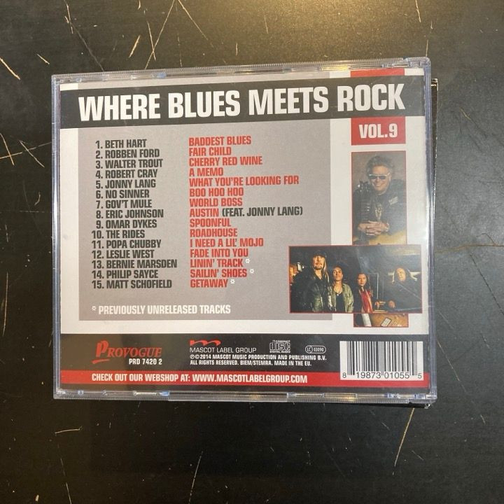 V/A - Where Blues Meets Rock Vol. 9 CD (VG+/VG+)