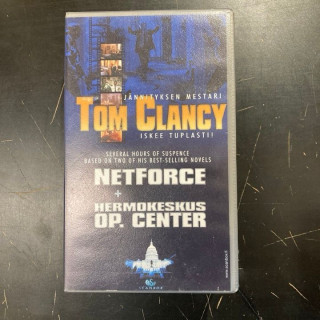 Tom Clancyn NetForce / Hermokeskus Op. Center 2xVHS (VG+/M-) -toiminta/jännitys-