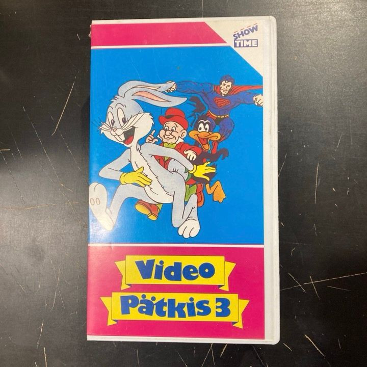 Video pätkis 3 VHS (VG+/M-) -animaatio-