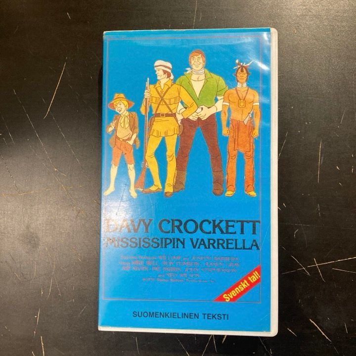 Davy Crockett - Mississipin varrella VHS (VG+/VG+) -animaatio-