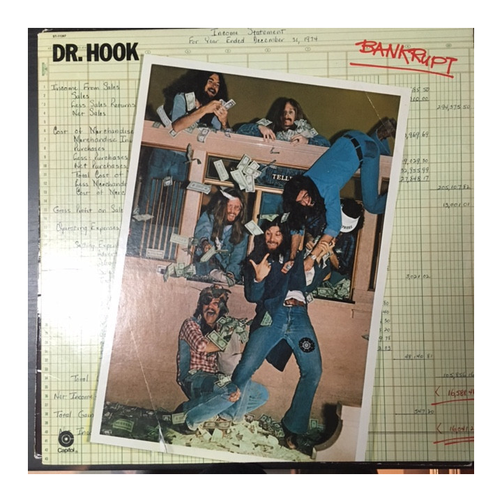 Dr. Hook - Bankrupt LP (VG+/VG+) -soft rock-