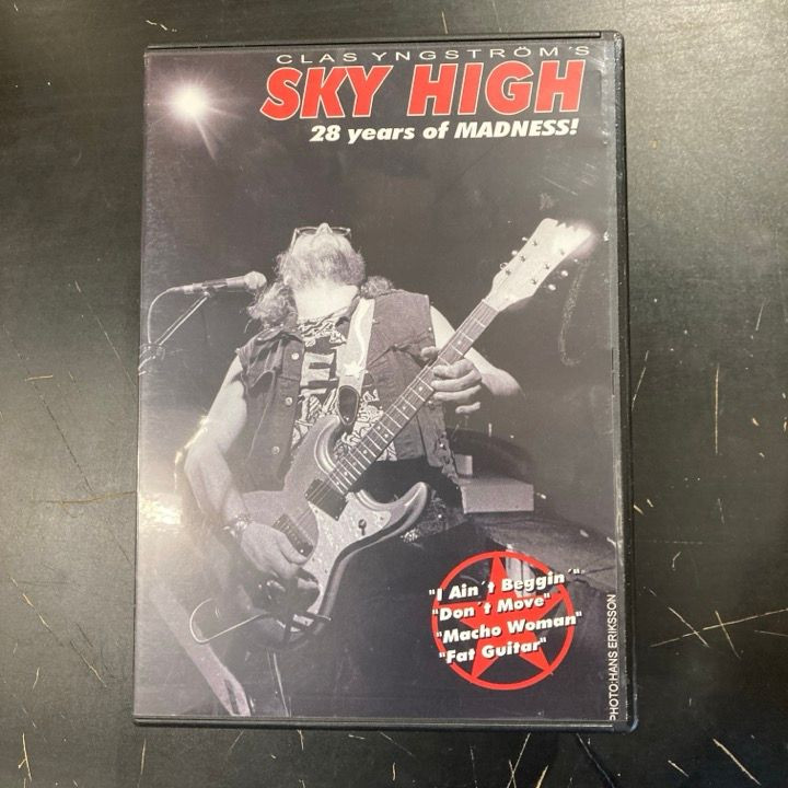 Clas Yngström's Sky High - 28 Years Of Madness! DVD (VG+/M-) -blues rock-