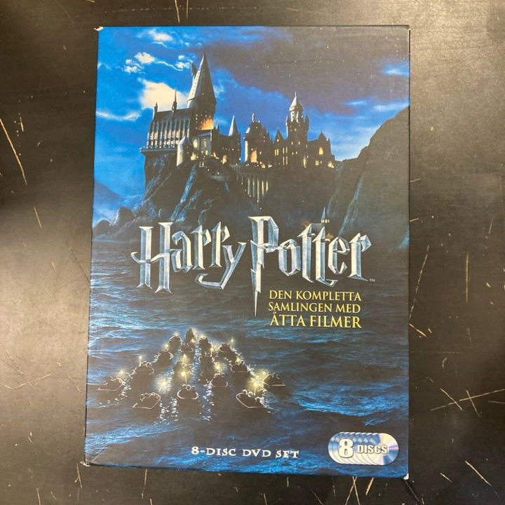 Harry Potter - 8 elokuvan kokoelma 8DVD (VG-VG+/M-) -seikkailu-