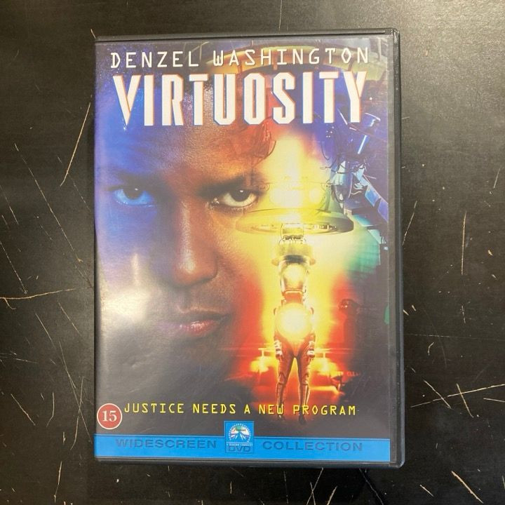 Virtuosity DVD (VG/VG+) -toiminta/sci-fi-