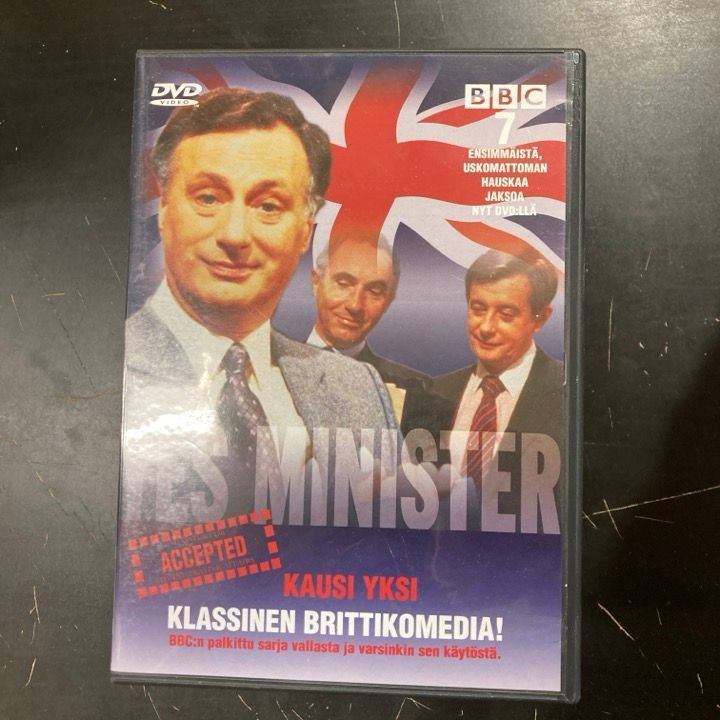 Kyllä, herra ministeri - Kausi 1 DVD (VG+/M-) -tv-sarja-