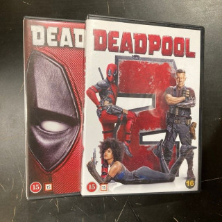 Deadpool 1-2 2DVD (VG+-M-/M-) -toiminta/komedia-