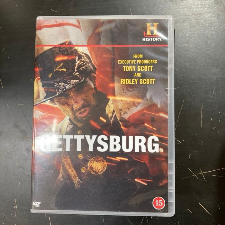 Gettysburg DVD (VG+/M-) -dokumentti- (ei suomenkielistä tekstitystä)