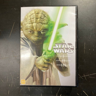 Star Wars I-III (Prequel Trilogy) 6DVD (VG+-M-/M-) -seikkailu-