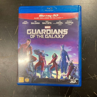 Guardians Of The Galaxy Blu-ray 3D+Blu-ray (VG+/M-) -seikkailu/sci-fi-