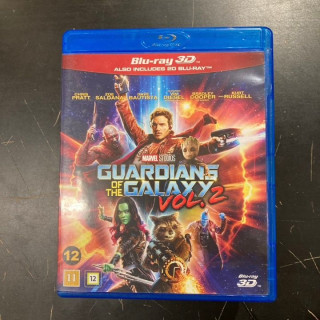 Guardians Of The Galaxy Vol. 2 Blu-ray 3D+Blu-ray (VG-M-/M-) -seikkailu/sci-fi-