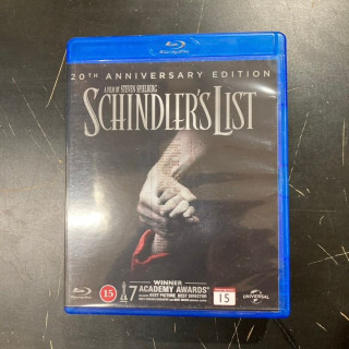 Schindlerin lista (20th anniversary edition) Blu-ray (M-/M-) -draama-