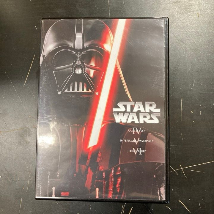 Star Wars IV-VI (Original Trilogy) 3DVD (VG+/M-) -seikkailu/sci-fi-