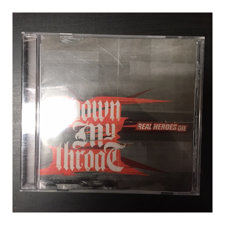 Down My Throat - Real Heroes Die CD (VG/M-) -hardcore-