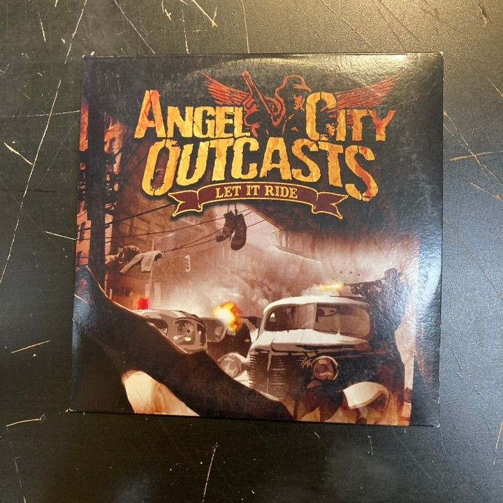 Angel City Outcasts - Let It Ride PROMO CD (VG+/VG+) -punk n roll-