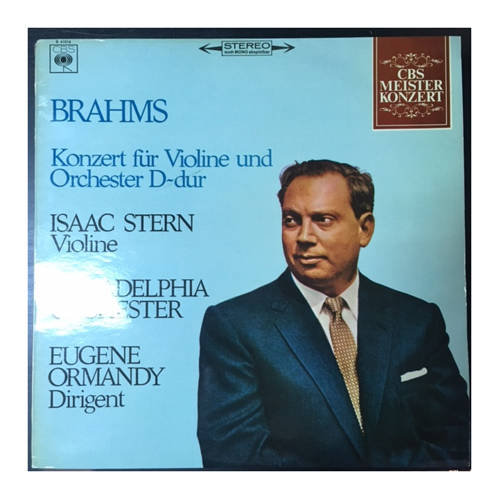 Isaac Stern - Brahms: Konzert Für Violine Und Orchester D-dur LP (VG+/VG+) -klassinen-