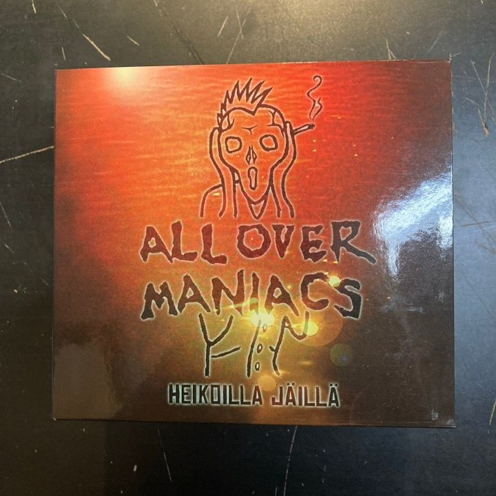 All Over Maniacs - Heikoilla jäillä CD (VG+/M-) -punk rock-