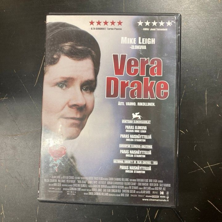 Vera Drake DVD (VG/VG+) -draama-