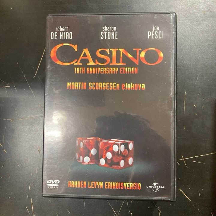 Casino (10th anniversary edition) 2DVD (M-/M-) -draama-