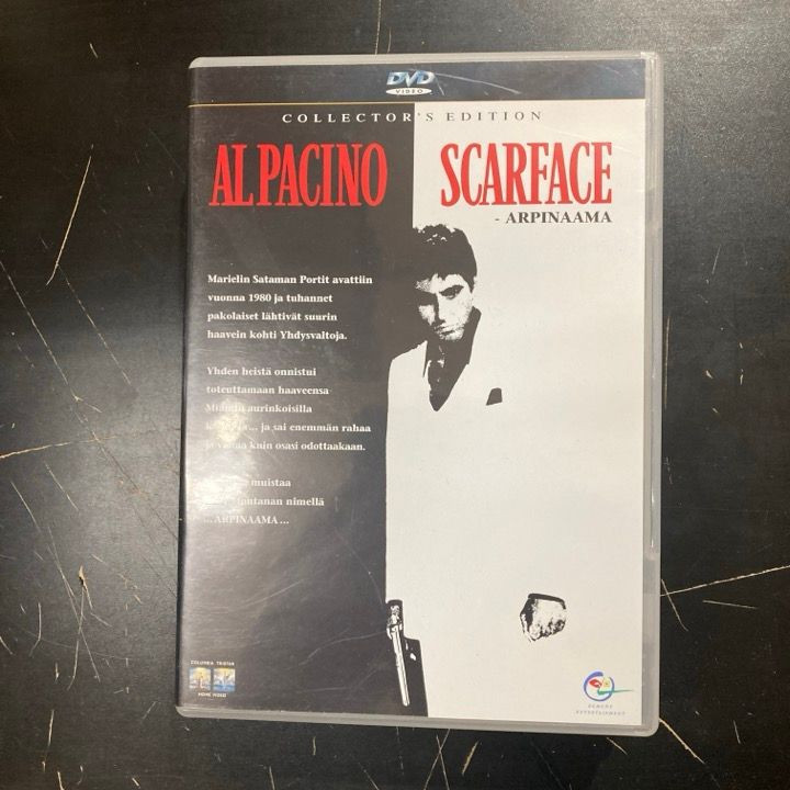 Scarface - arpinaama (collector's edition) DVD (M-/M-) -draama-