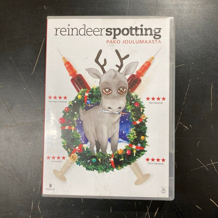 Reindeerspotting - pako joulumaasta DVD (VG/M-) -dokumentti-