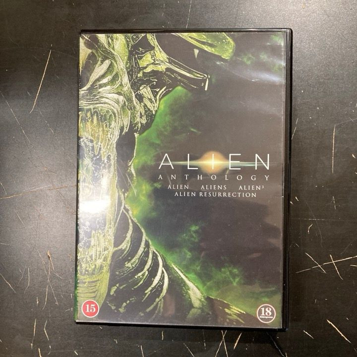 Alien Anthology 4DVD (VG-VG+/M-) -kauhu/toiminta-