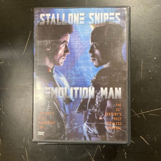 Demolition Man DVD (VG+/M-) -toiminta/sci-fi-