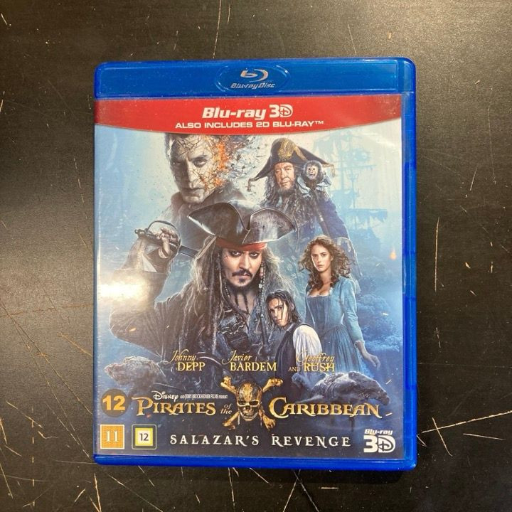 Pirates Of The Caribbean - Salazar's Revenge Blu-ray 3D+Blu-ray (M-/M-) -seikkailu-