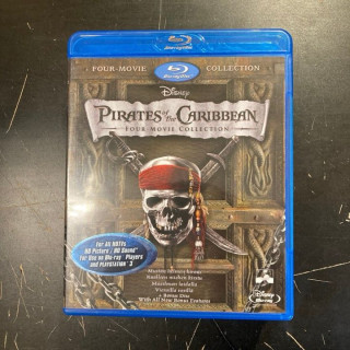 Pirates Of The Caribbean - Four-Movie Collection (1-4) Blu-ray (M-/M-) -seikkailu-