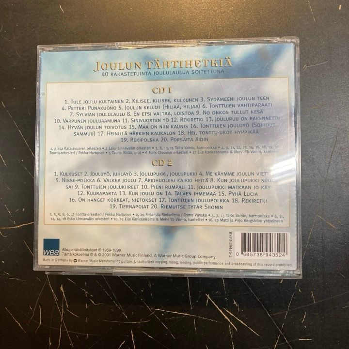 V/A - Joulun tähtihetkiä (40 rakastetuinta joululaulua soitettuna) 2CD (VG/M-)