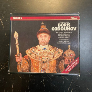 Moussorgsky - Boris Godounov 3CD (VG+/VG) -klassinen-