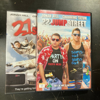 21 Jump Street / 22 Jump Street 2DVD (VG-M-/M-) -toiminta/komedia-