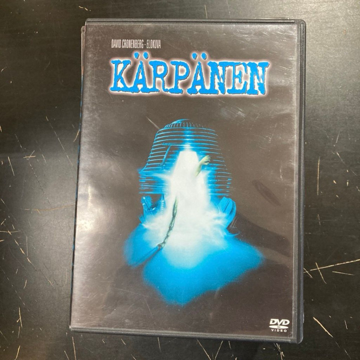 Kärpänen (1986) DVD (VG+/VG+) -kauhu/sci-fi-