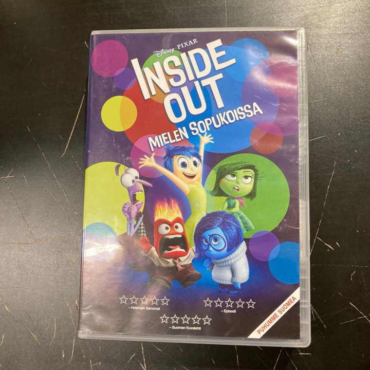 Inside Out - mielen sopukoissa DVD (VG/VG+) -animaatio-